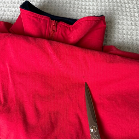 Vintage Lands End Squall Jacket Womens Large Petite Red Winter Coat 90s Gorpcore - Picture 4 of 10